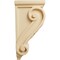 Ekena Millwork 4 1/2"W x 5"D x 10"H Medium Basket Weave Corbel, Maple CORW04X05X10BWMA - alternate 3